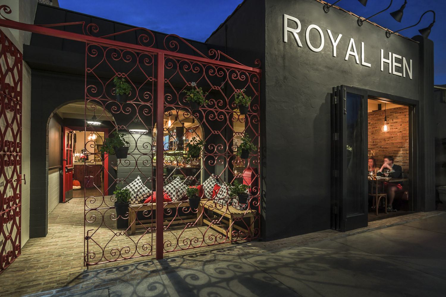 Restaurant interior, Royal Hen